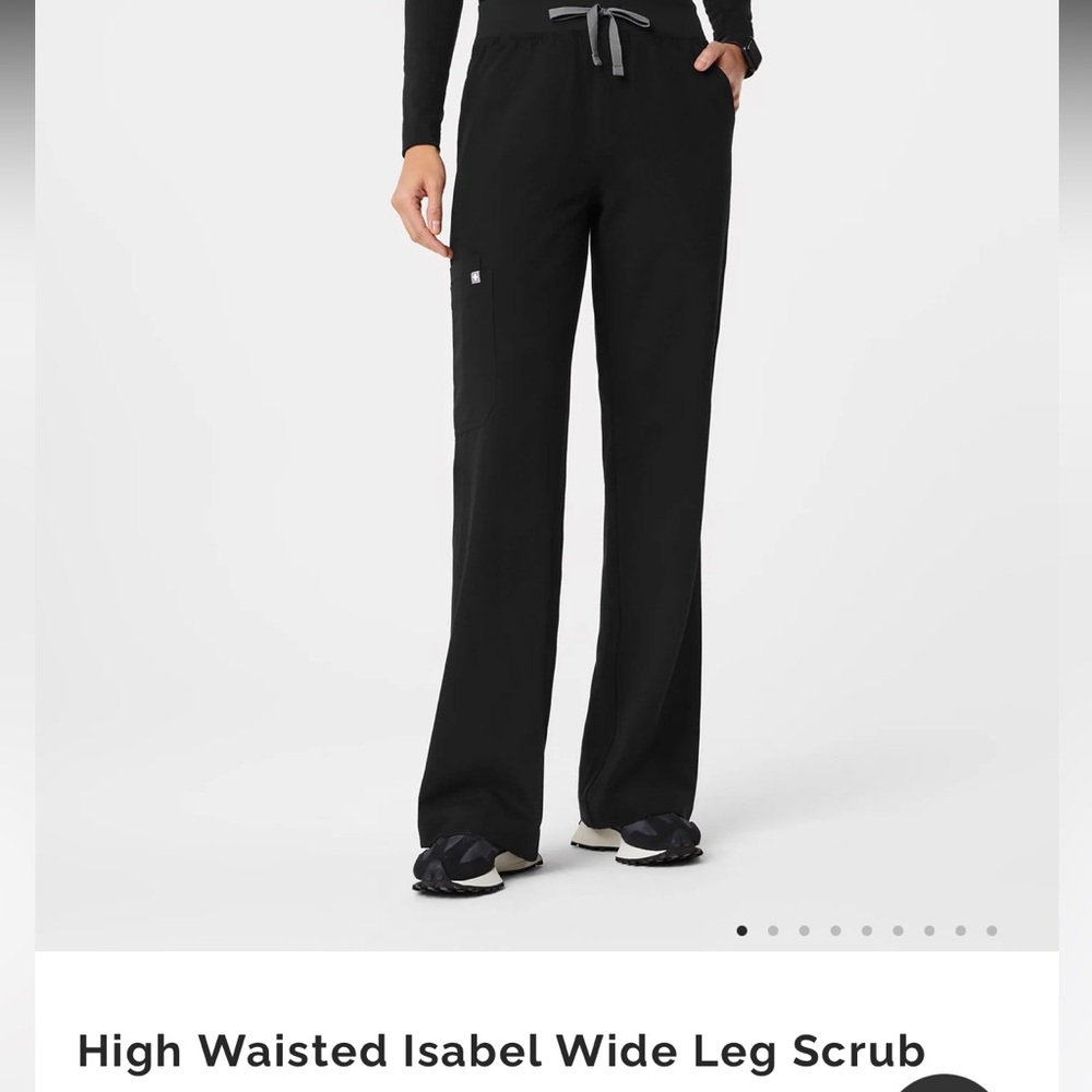 Figs High Waisted Isabel Wide Leg Scrub Pants